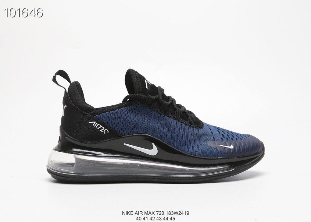 Nike Air Max 270 V2 Blue Black Shoes - Click Image to Close